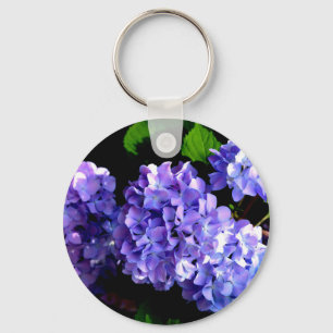 Porte-clés Périwinkel hydrangeas violet bleu fleur floral
