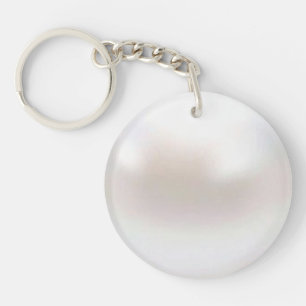 Porte-clés Perle Blanche