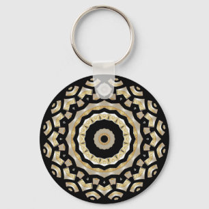 Porte-clés Perle Noire Or (B8C)