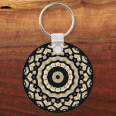 Porte-clés Perle noire porte - clé or (B8C) (Recto)