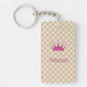 Porte-clés Perles Charming Chic, Tiara, Princesse, Glitterie (Devant)