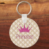 Porte-clés Perles Charming Chic, Tiara, Princesse, Glitterie (Recto)