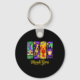 Porte-clés Perles de Masque Mardi Gras Carnaval La Nouvelle-O