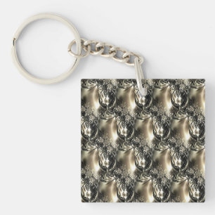 Porte-clés Perles dorées
