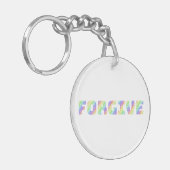 Porte-clés Permettez-vous de PARDONNER et OUBLIER  (Devant gauche)