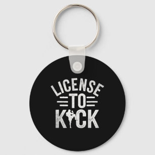 Porte-clés Permis de botter Kickboxing Kickbox Kickboxer _1