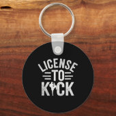 Porte-clés Permis de botter Kickboxing Kickbox Kickboxer _1 (Recto)