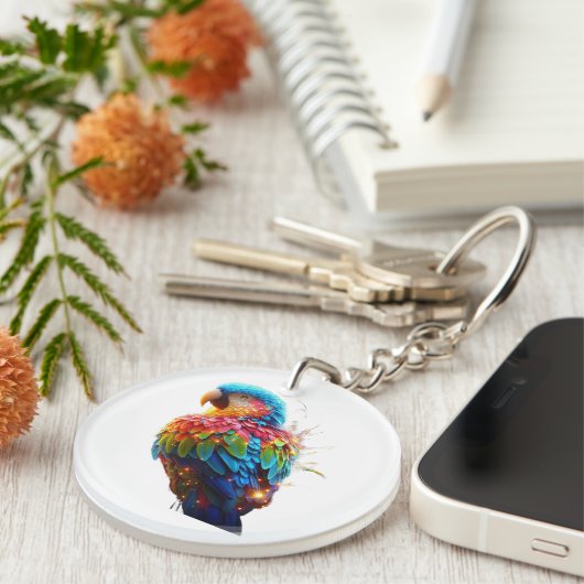 Porte-clés Perroquet (Devant droit)