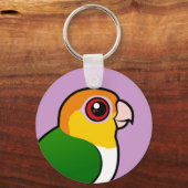 Porte-clés Perroquet à ventre blanc (Recto)