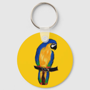 Porte-clés Perroquet Bleu