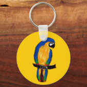 Porte-clés Perroquet Bleu (Recto)