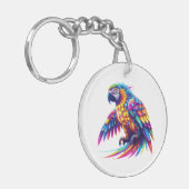 Porte-clés Perroquet brillant et coloré (Devant gauche)