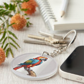 Porte-clés 🦜 perroquet coloré (Devant droit)