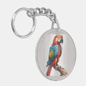 Porte-clés 🦜 perroquet coloré (Devant gauche)