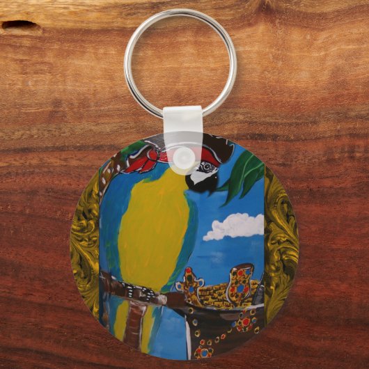 Porte-clés Perroquet de pirates (Recto)
