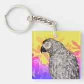 Porte-clés Perroquet gris africain  (Devant)