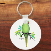 Porte-clés Perroquet indien vert (Recto)