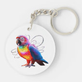 Porte-clés Perroquet vibrant (Dos)