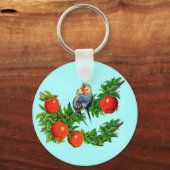 Porte-clés perroquets amoureux (Recto)