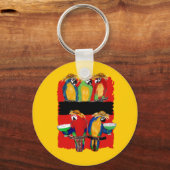 PORTE-CLÉS PERROQUETS DE FÊTE (Recto)