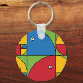 Porte-clés Perroquets de Fibonacci (Recto)