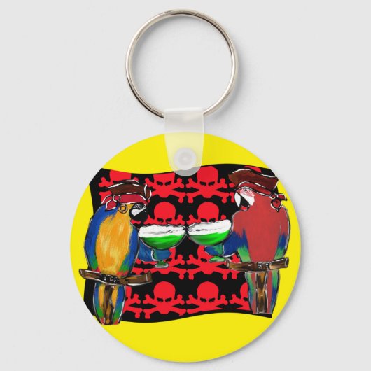 Porte-clés Perroquets de pirates (Recto)