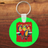 Porte-clés Perroquets ivres (Recto)