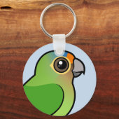 Porte-clés Perruche à front orange (Recto)