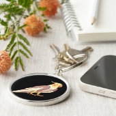 Porte-clés Perruche oiseau cockatiel (Côté)