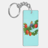 Porte-clés perruches amoureuses (Devant gauche)