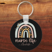 Porte-clés Personalisé Cute Nurse Life Avec Nom Pour Infirmiè (Recto)
