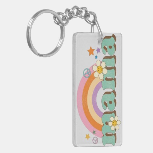 Porte-clés personalised acrylic keyring to hold mum's keys (Devant gauche)