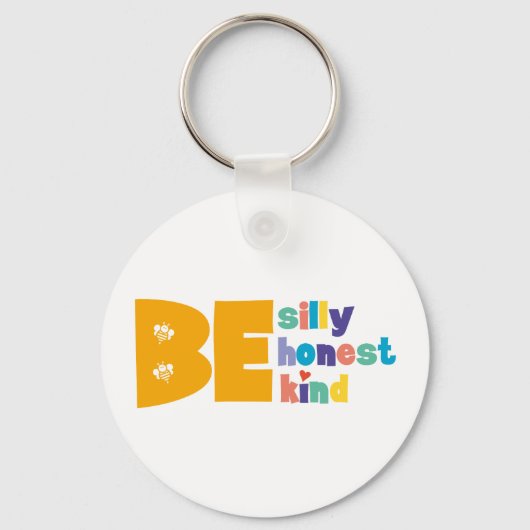 Porte-clés Personalised Be Silly Honest Kind Inspirational (Recto)
