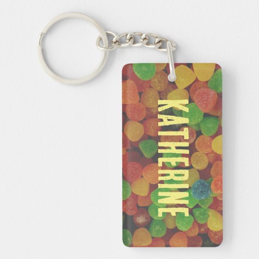 Porte-clés Personalised Gumdrops Candy Quirky (Devant)