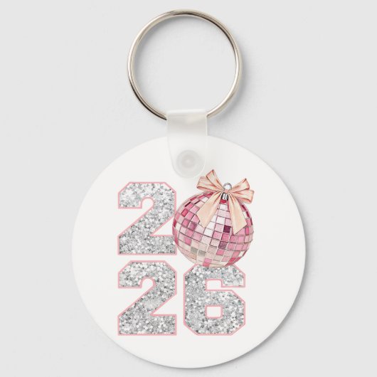 Porte-clés Personalised Keychain-Happy New Year 2026 (Recto)