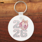 Porte-clés Personalised Keychain-Happy New Year 2026 (Recto)