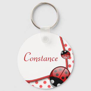 Porte-clés Personalised Name Keyring - Lady Bug