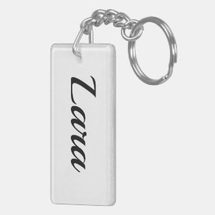 Porte-clés personalisierbar Vorname Lara schwarz weiß