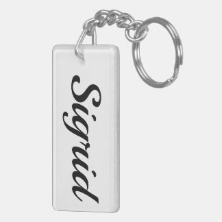 Porte-clés personalisierbar Vorname Sigrid schwarz weiß