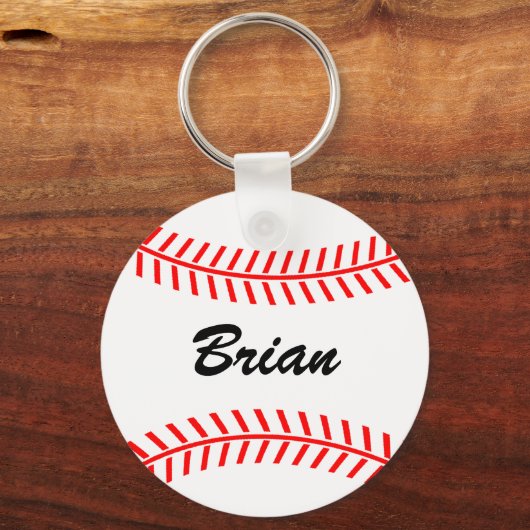 Porte-clés Personalizable baseball keychains (Recto)