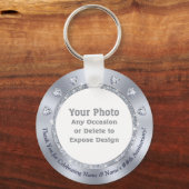 Porte-clés Personalized, 60e Anniversary Party Favors, (Verso)