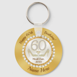 Porte-clés Personalized 60th Birthday Party Favors, CHEAP