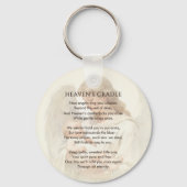 Porte-clés Personalized Baby Memorial Photo & Custom Text (Verso)