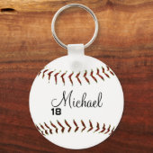 Porte-clés Personalized Baseball Keychain (Recto)