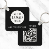 Porte-clés Personalized Business Logo QR Code Modern Employee
