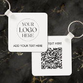 Porte-clés Personalized Business Logo QR Code Modern Employee