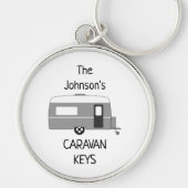 Porte-clés Personalized Caravan Keys name (Devant)