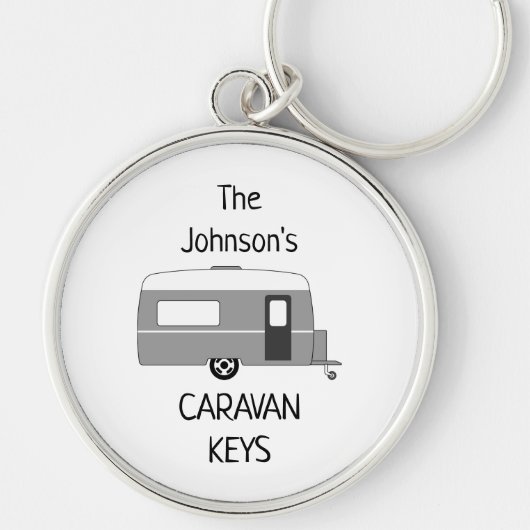 Porte-clés Personalized Caravan Keys name (Devant)