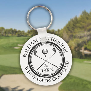 Porte-clés Personalized Classic Golf Club Name