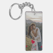 Porte-clés Personalized Couple Keychain with Photo – Custom (Devant gauche)